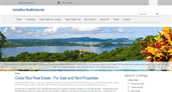 Desktop Screenshot of costarica-realestate.biz